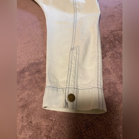 FOREVER 21 Oversized Light Faded Blue Denim Jean Jacket M-L - Picture 9 of 11